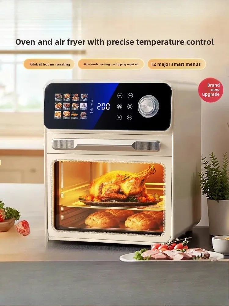 A New Model Electric Oven with Air Steam Baking Function Small Home Use Multifunctional Microwave Oven, and Three-in-One Oven