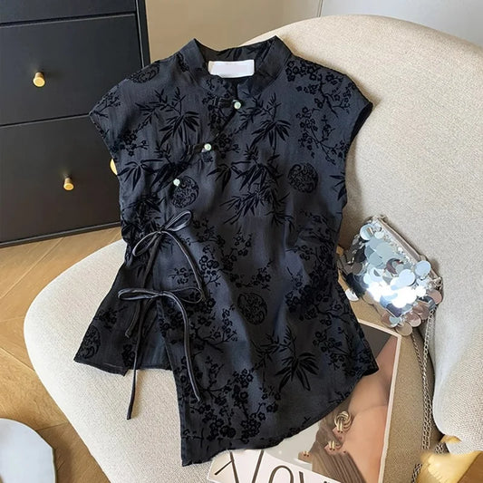 Luna Wrap Top