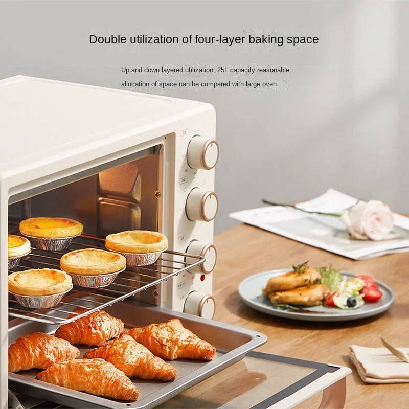 Midea Oven Household Small Multifunctional Baking 25L Pizza Oven Electric Kitchen Microwave Barbecue