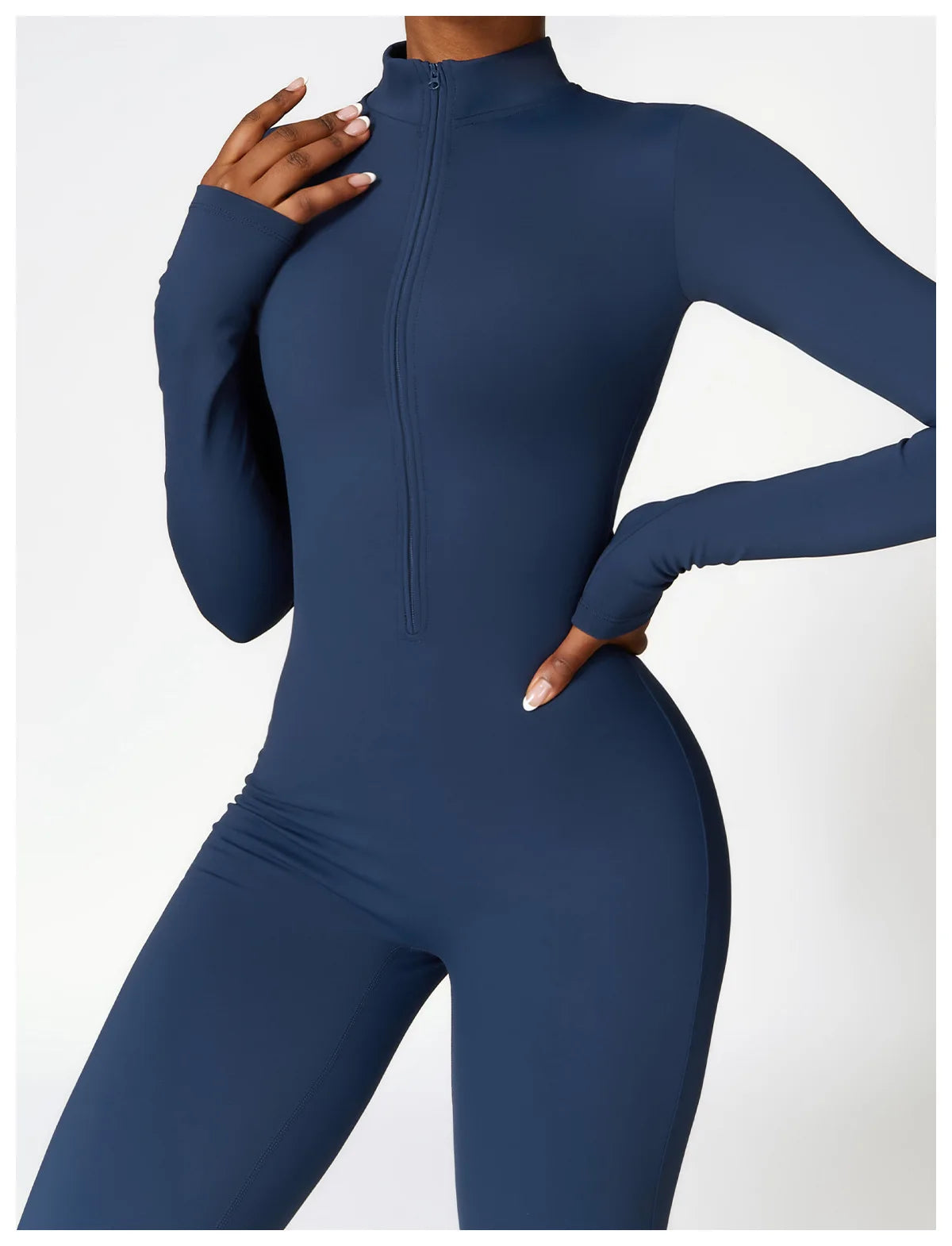 Zipper Yoga Rompers