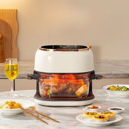 New Large Capacity Household Intelligent Multi-Functional Visual Air Fryer Electric Fryer Oven