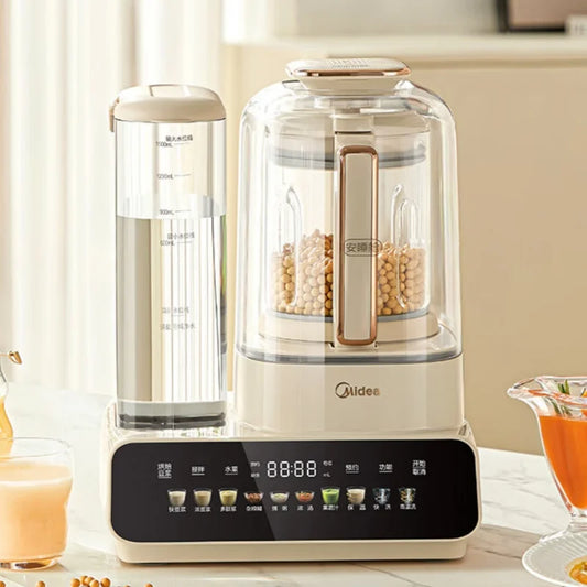 A Large Capacity High Speed Blender with 1.5L Water Tank, Automatic Low Noise Household Juicer Soy Milk Maker
