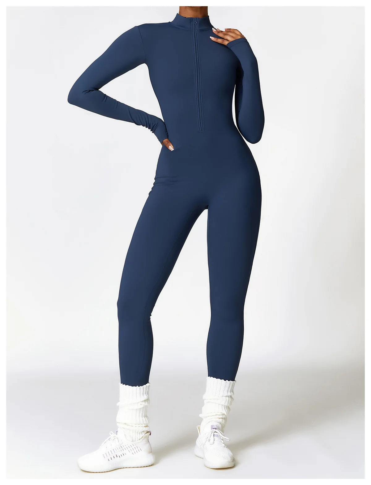 Zipper Yoga Rompers