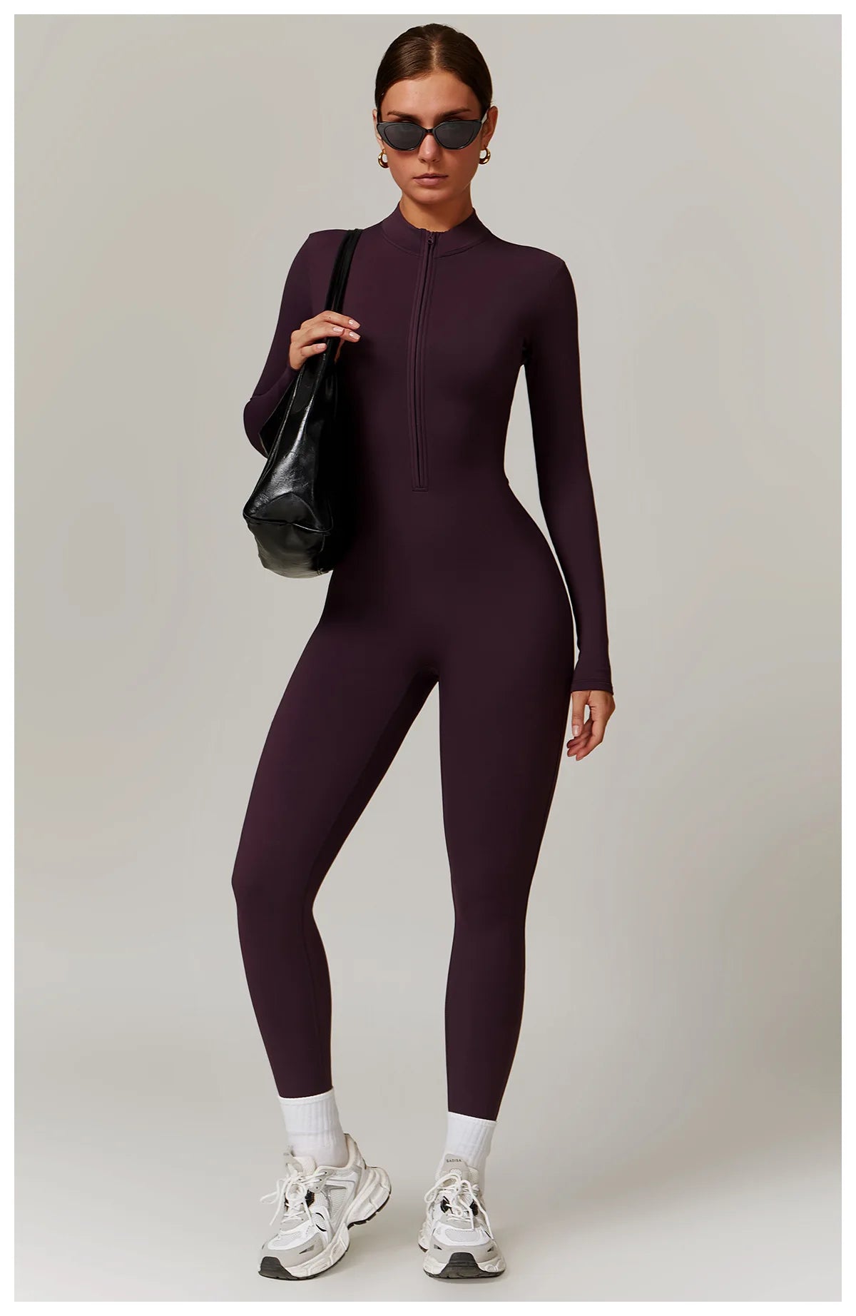 Zipper Yoga Rompers