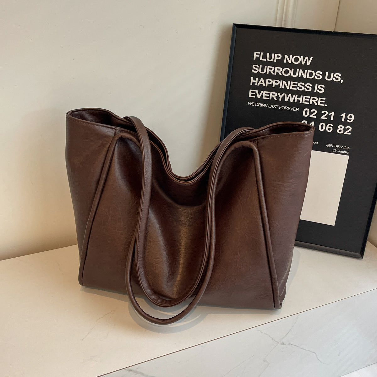 Soft Leather Tote Bag