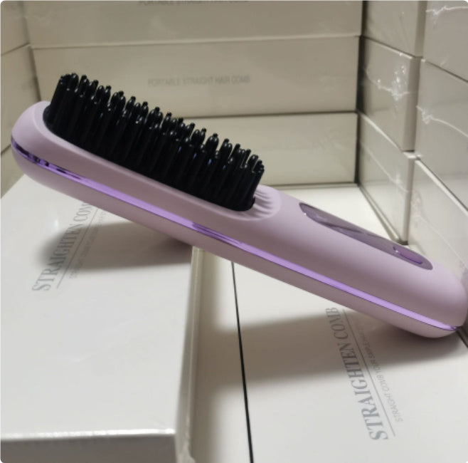 2 In 1  Hair Comb Wireless Hair Straightener