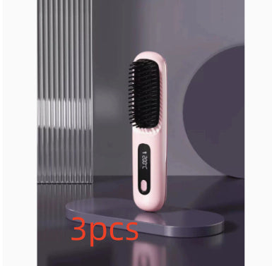 2 In 1  Hair Comb Wireless Hair Straightener