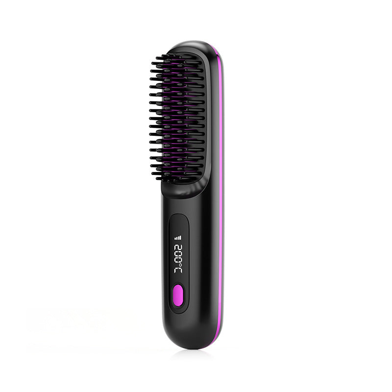 2 In 1  Hair Comb Wireless Hair Straightener