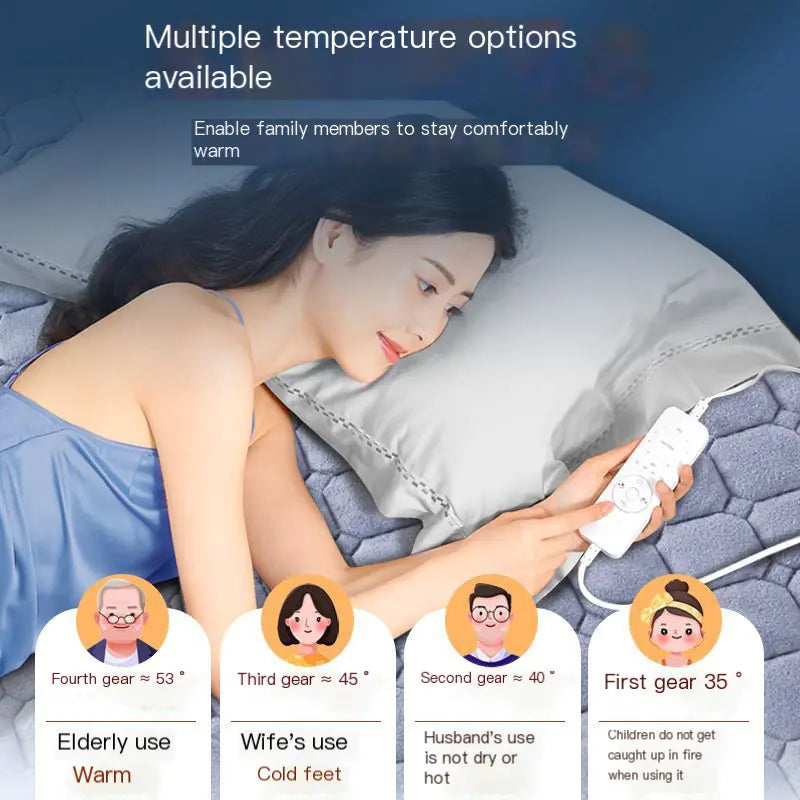 Electric Blanket with Dual Control for Home Use