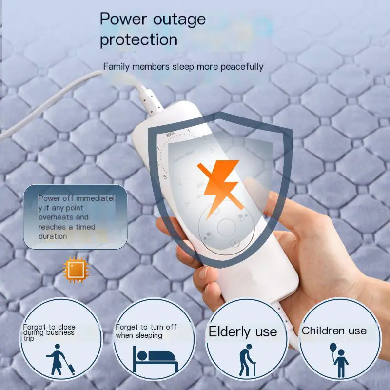 Electric Blanket with Dual Control for Home Use